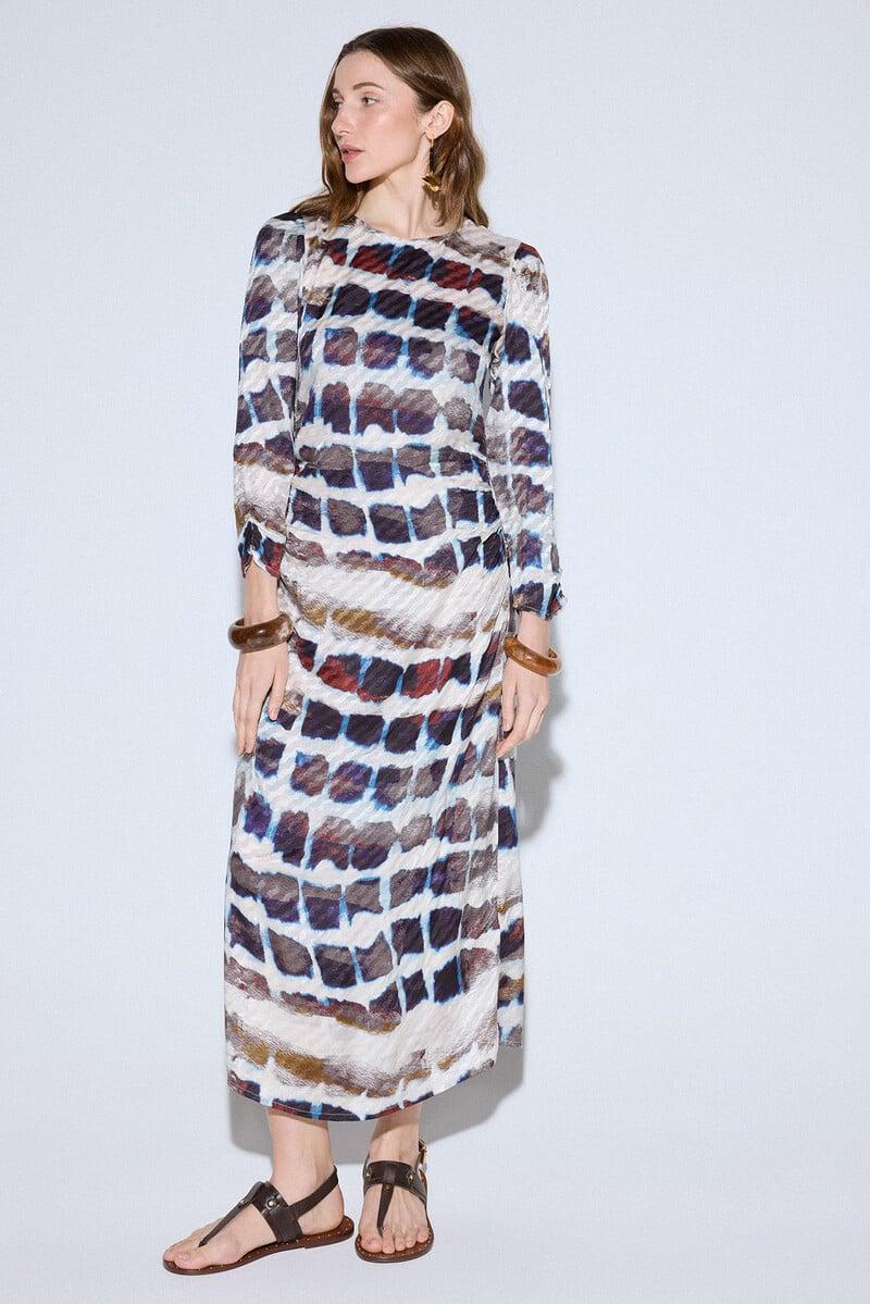 pedro del hierro Vestido largo estampado En oferta