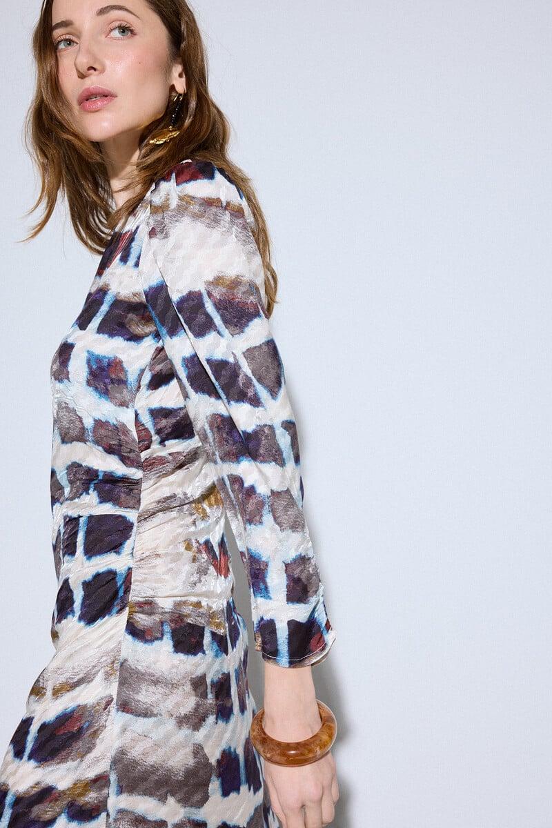 pedro del hierro Vestido largo estampado En oferta