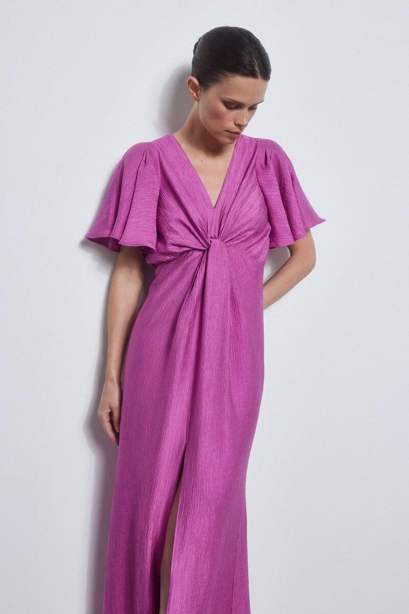 pedro del hierro Vestido con nudo en escote Rebajas online