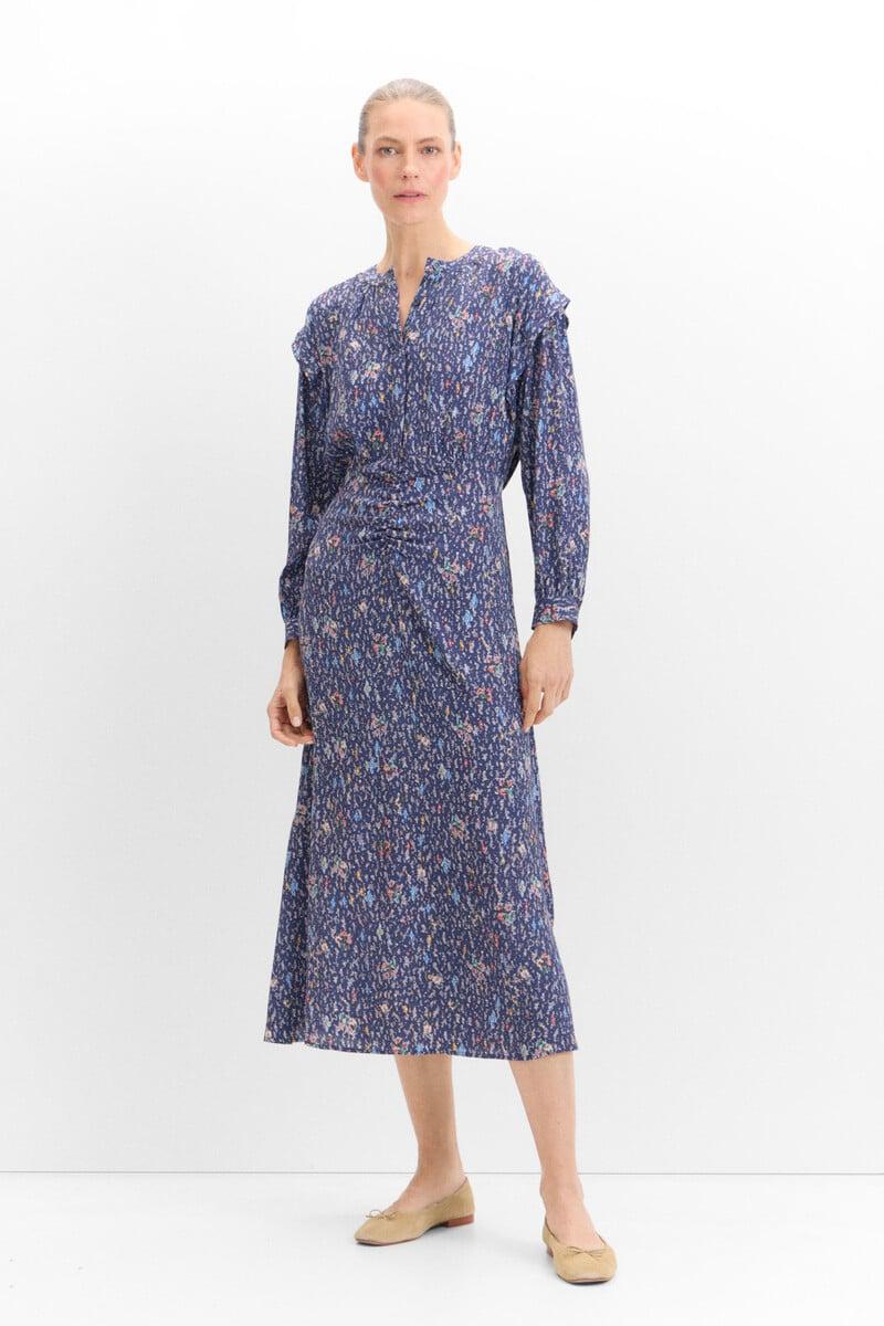 pedro del hierro Vestido midi estampado Oferta especial
