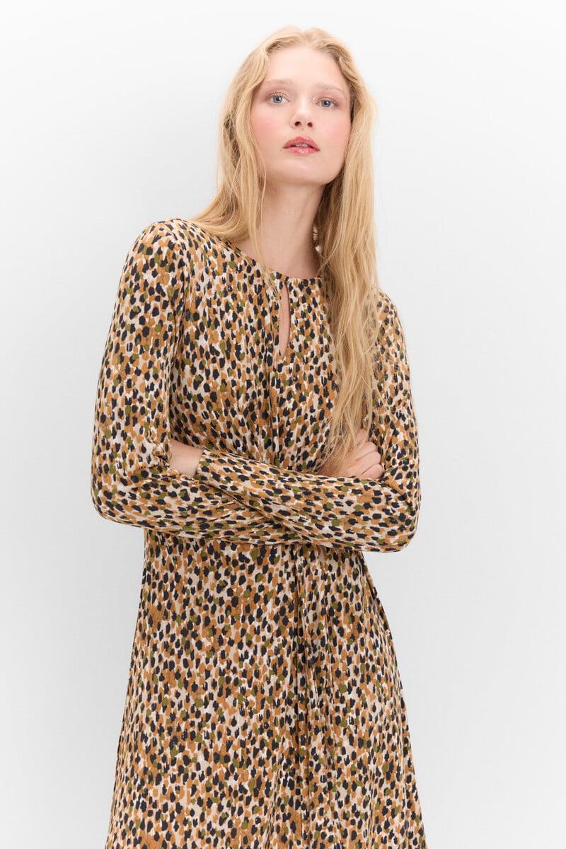 pedro del hierro Vestido con frunce delantero ÚLTIMAS EDICIONES