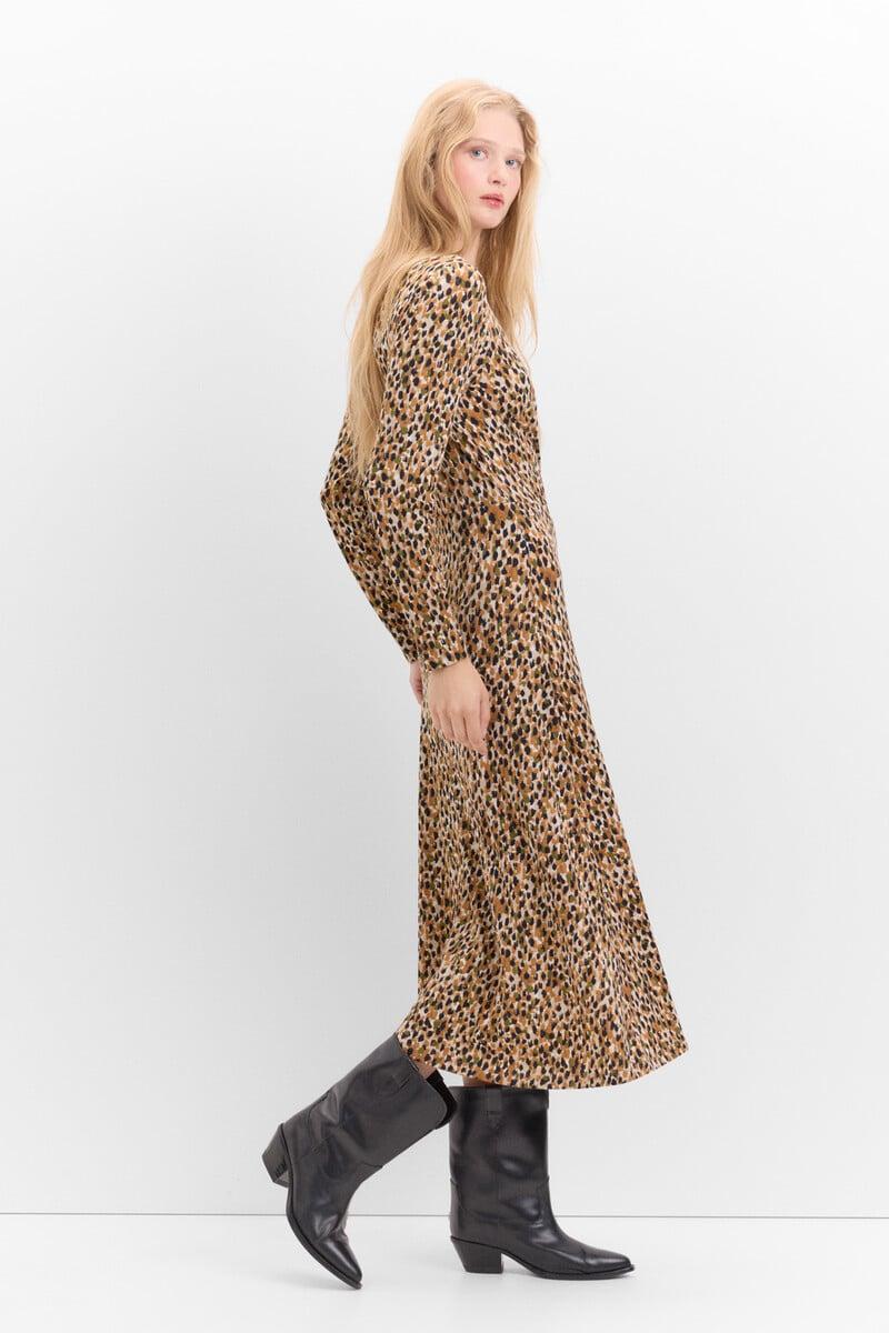 pedro del hierro Vestido con frunce delantero ÚLTIMAS EDICIONES