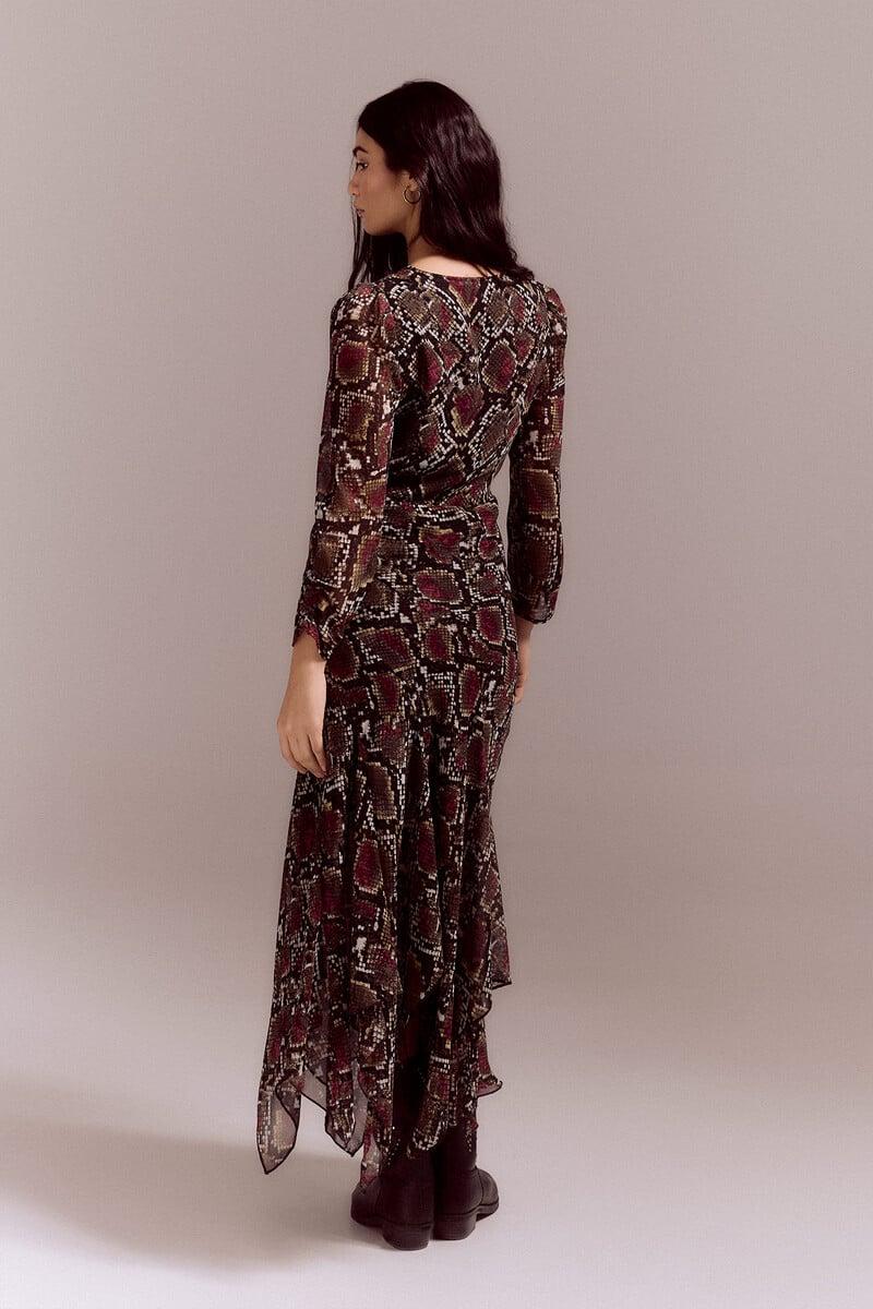 pedro del hierro Vestido estampado serpiente Solo queda un día