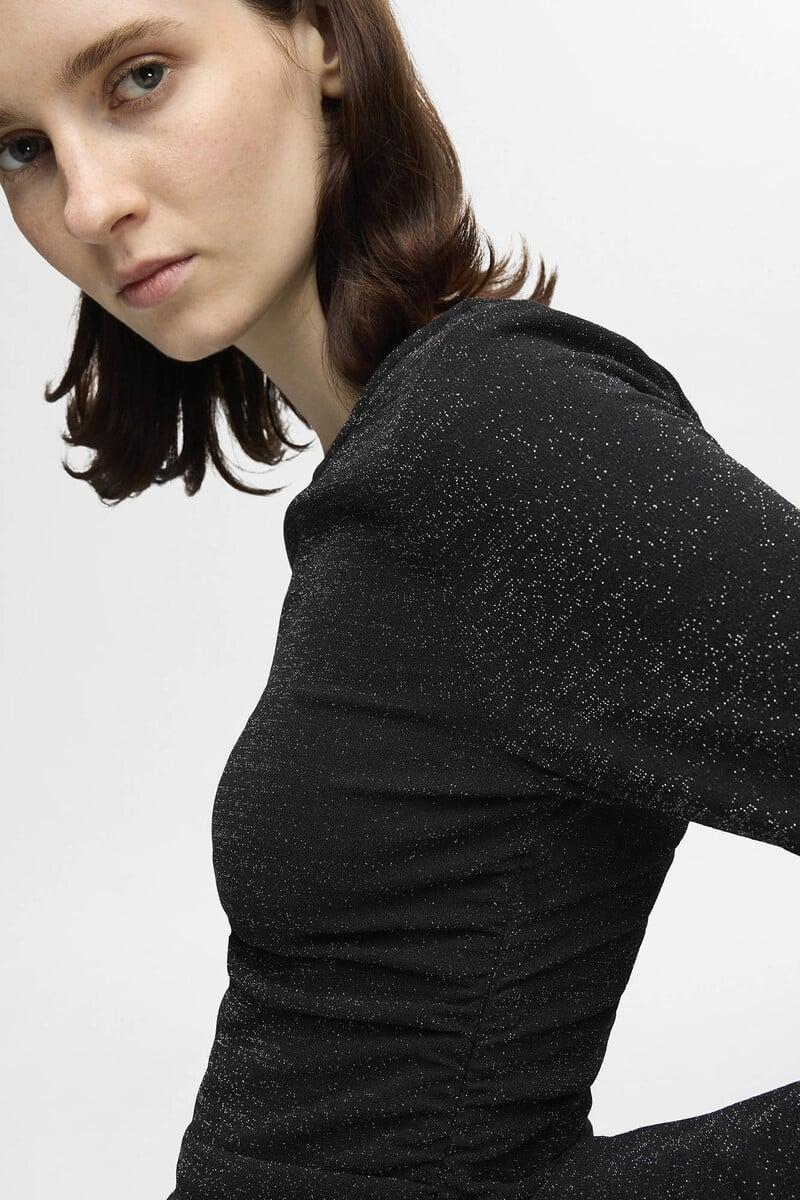pedro del hierro Vestido largo con brillo y escote barco Envío internacional gratuito