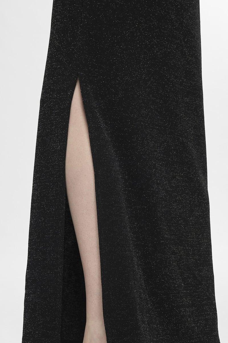 pedro del hierro Vestido largo con brillo y escote barco Envío internacional gratuito