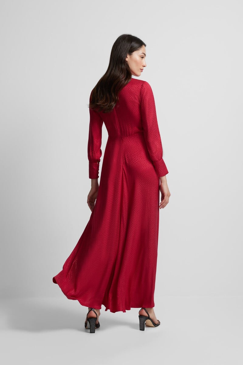pedro del hierro Vestido largo nudo jacquard Tienda de fábrica