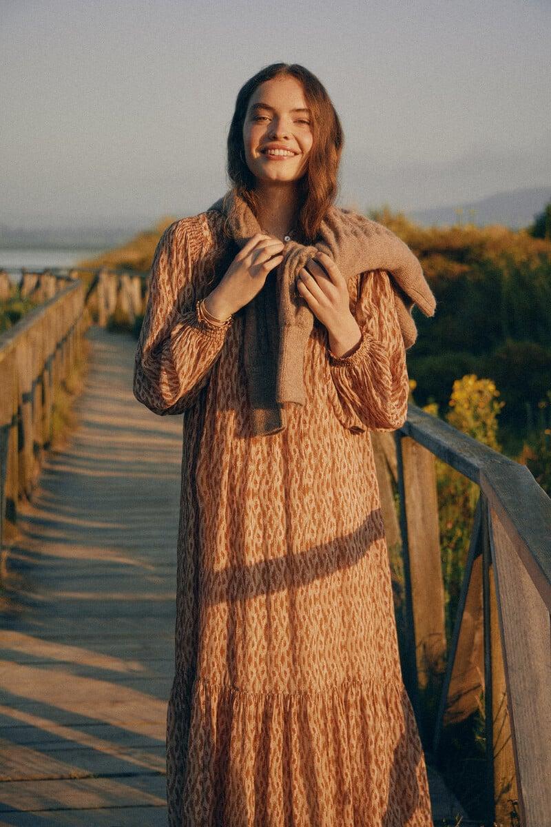 pedro del hierro Rania. Vestido estampado