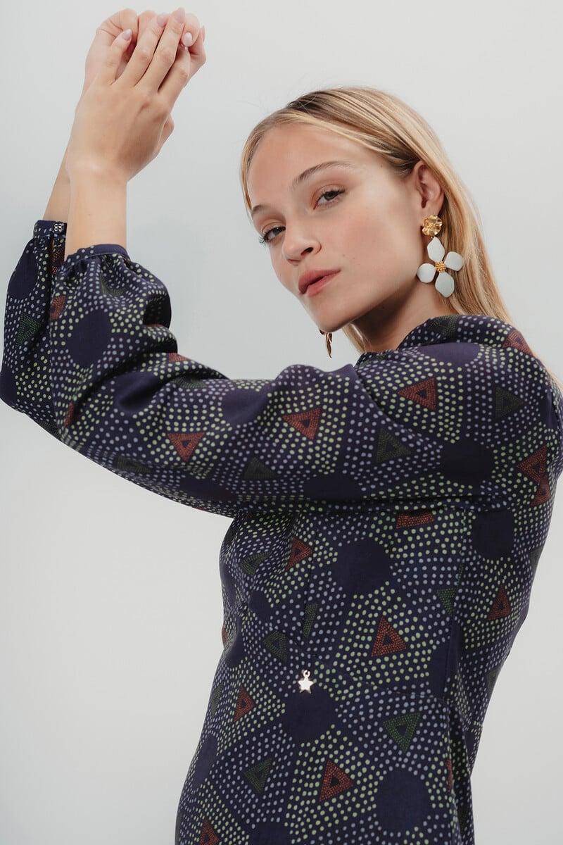 pedro del hierro Vestido estampado geométrico Elisa En línea