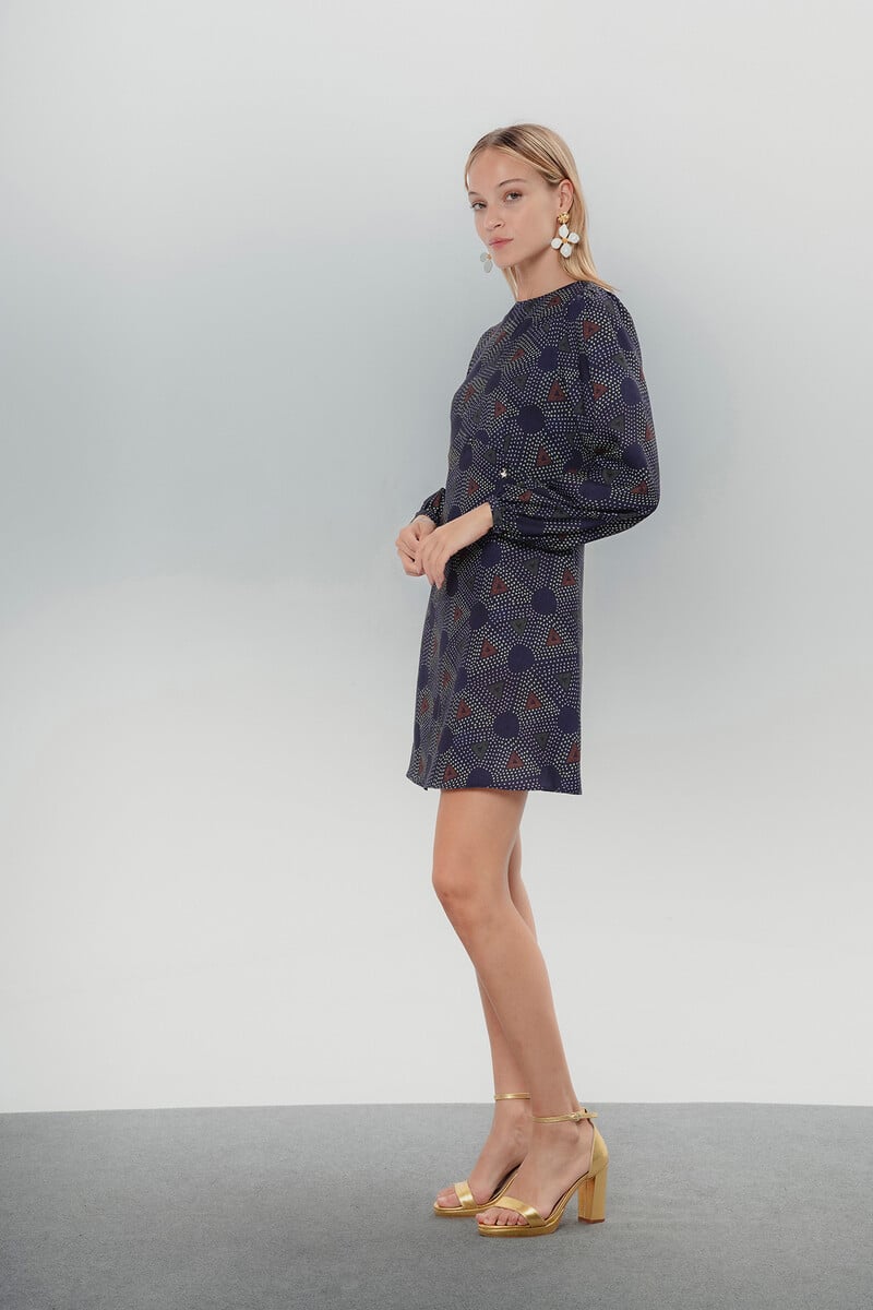 pedro del hierro Vestido estampado geométrico Elisa En línea