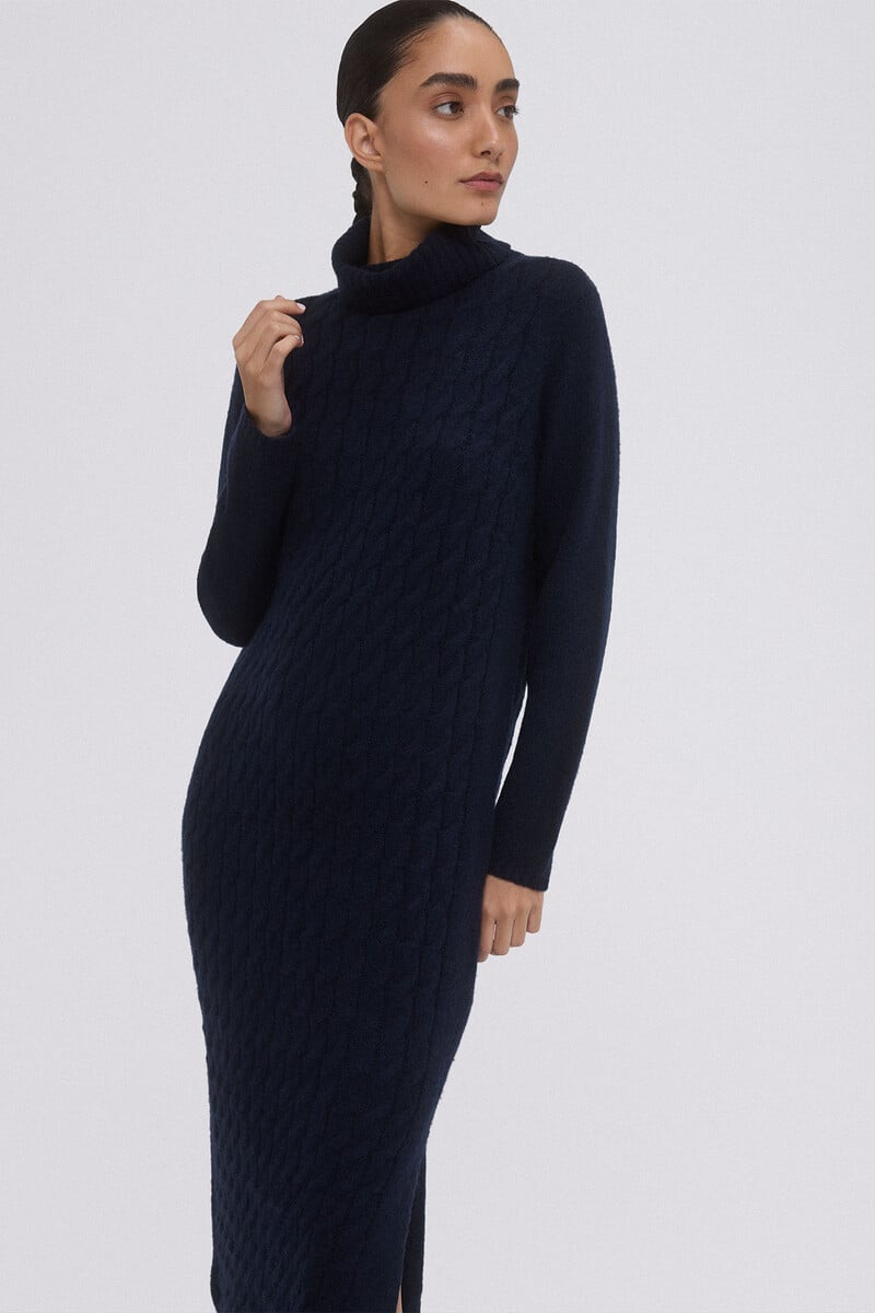 pedro del hierro Vestido de punto ochos centrales Gran oferta
