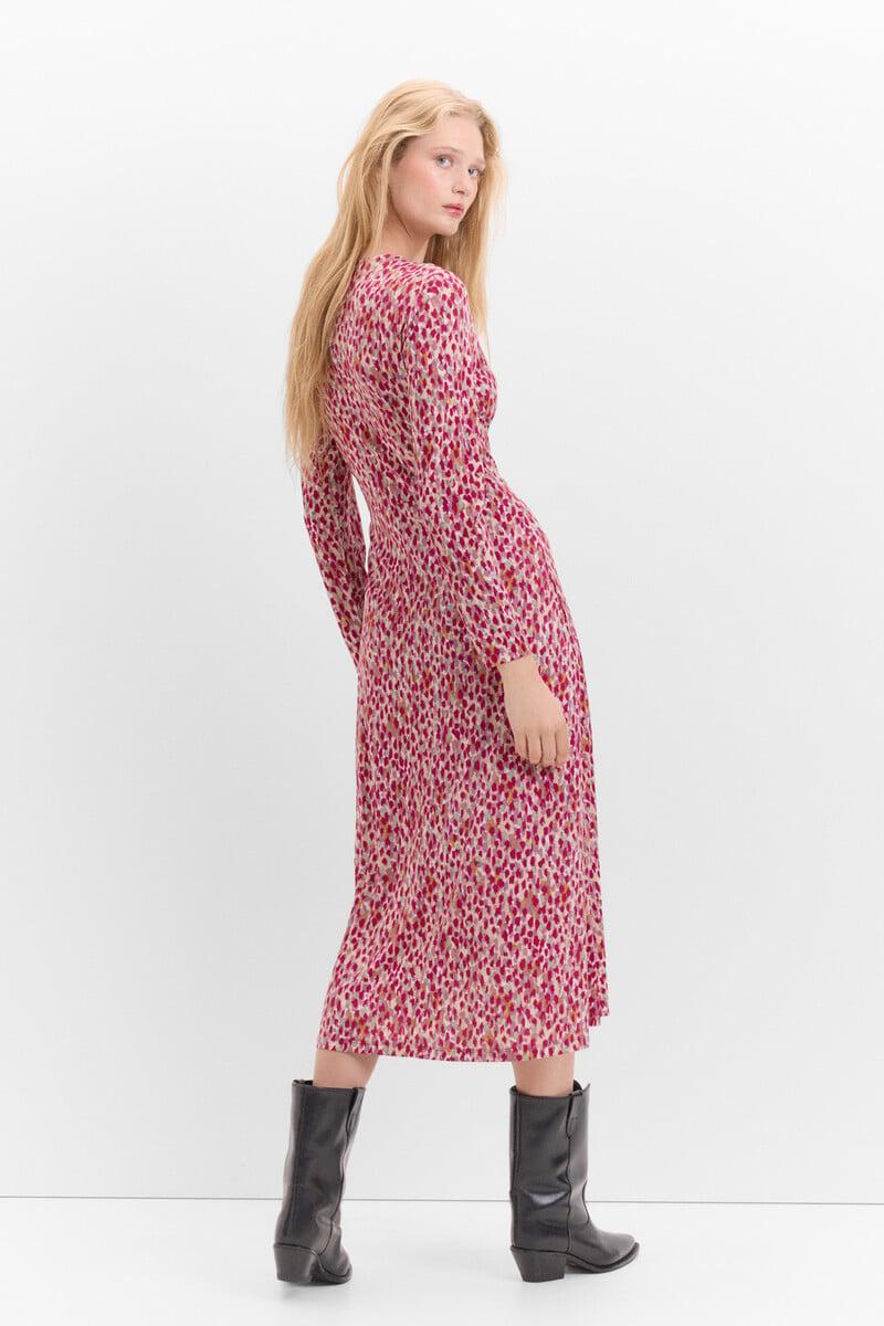 pedro del hierro Vestido con frunce delantero Rebajas de fábrica