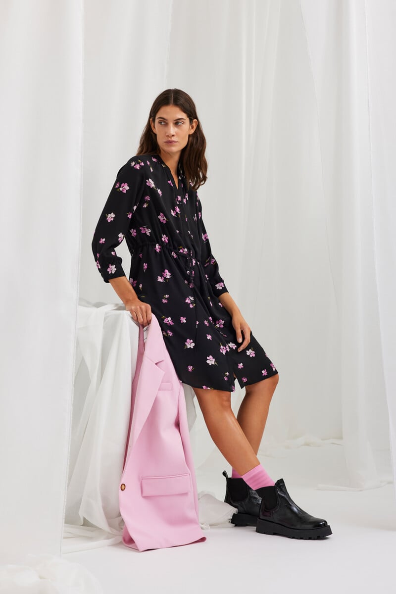 pedro del hierro Vestido camisero de manga larga confeccionado con materiales reciclados Rebajas online