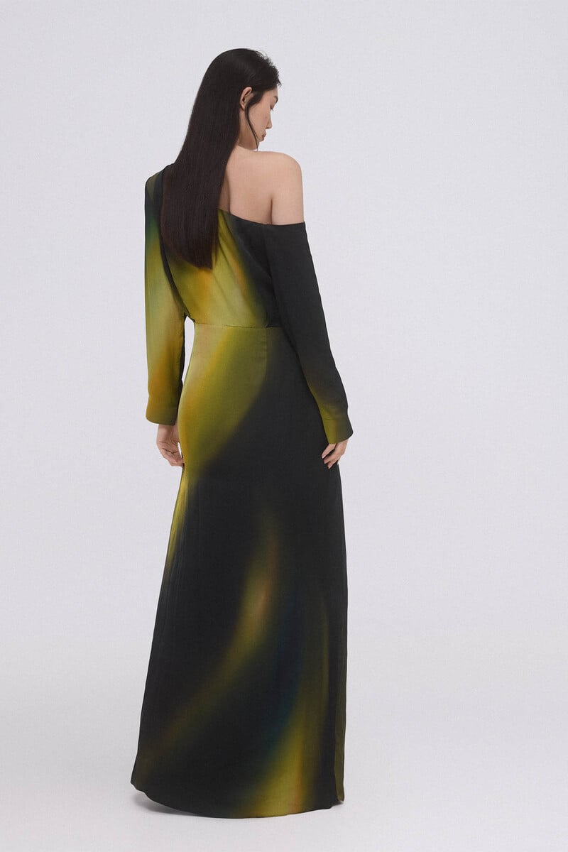 pedro del hierro Vestido estampado largo ÚLTIMAS EDICIONES