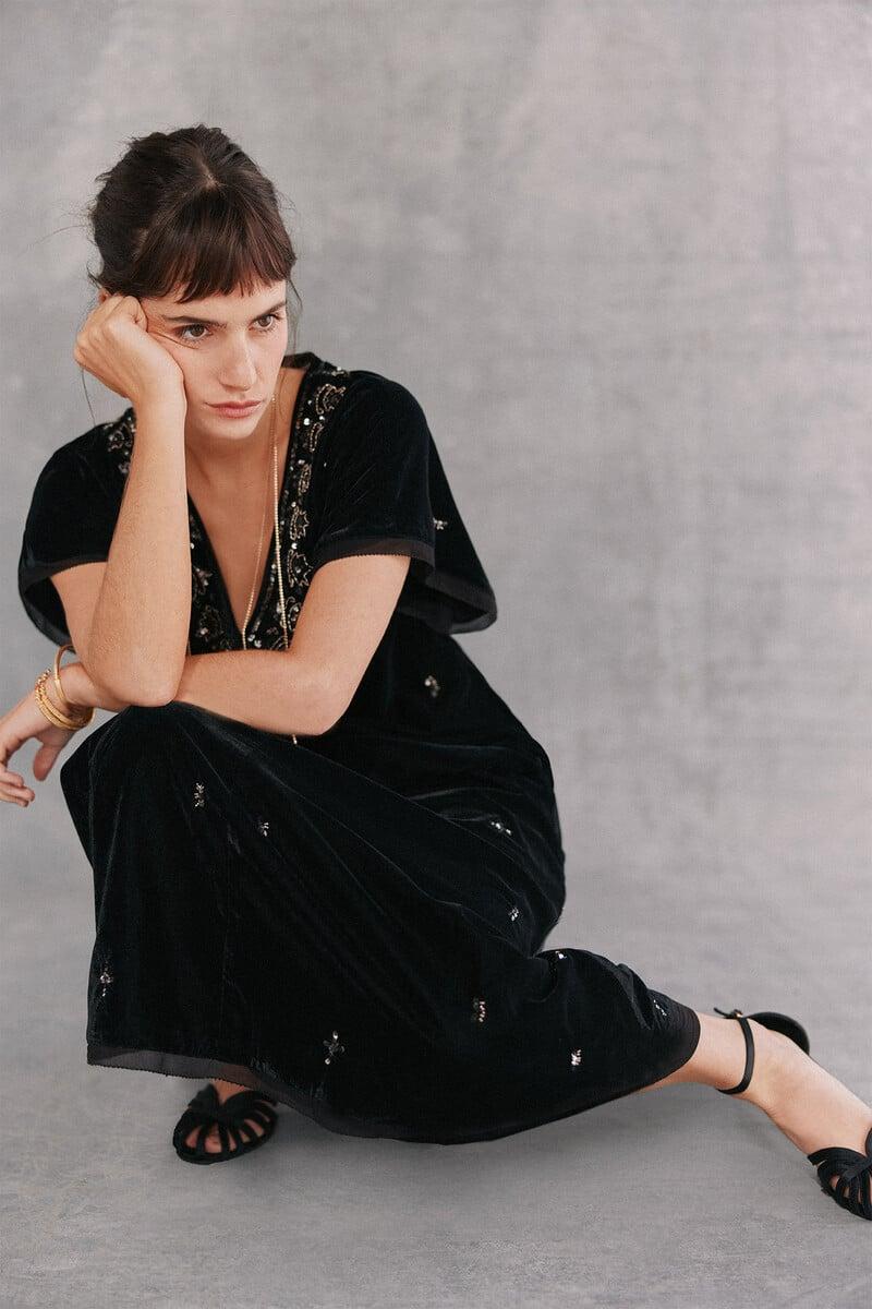 pedro del hierro Catia. Vestido bordado Promoción trimestral