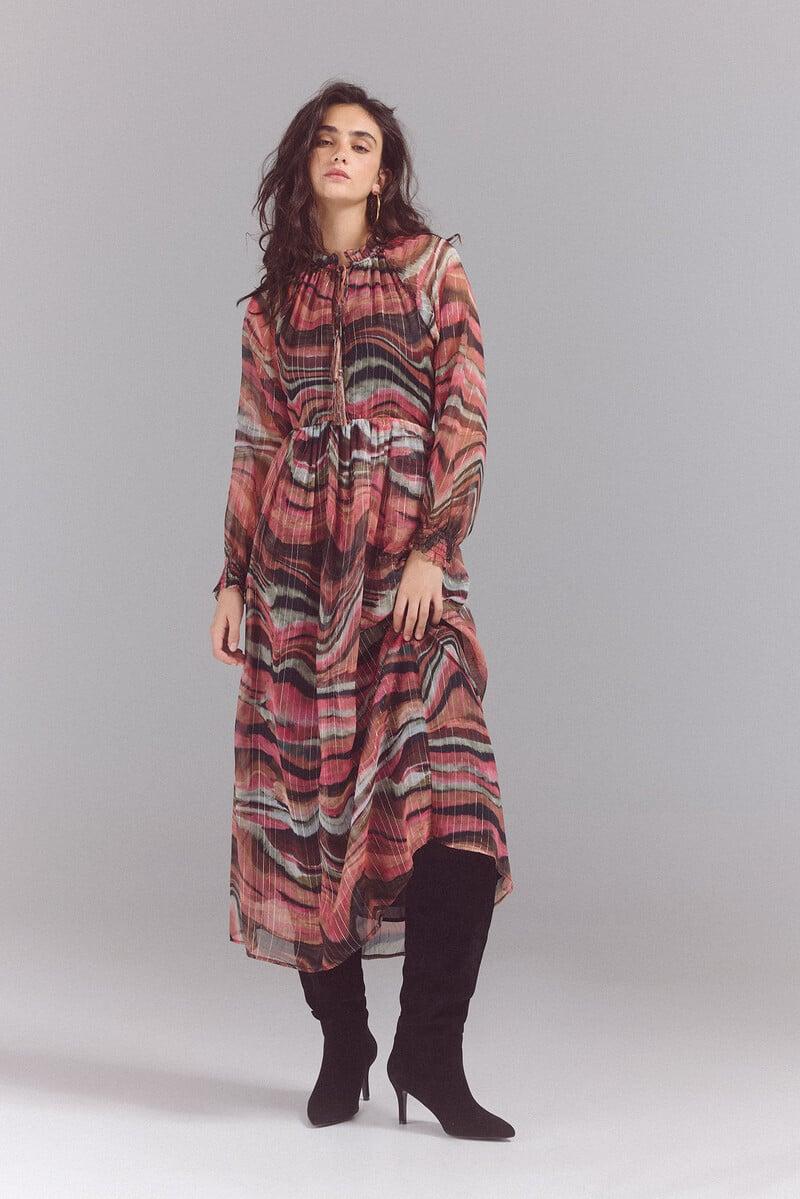 pedro del hierro Vestido midi estampado Solo queda un día