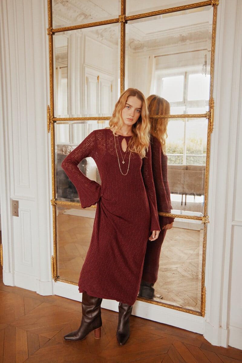 pedro del hierro Olaya. Vestido largo punto Grandes descuentos