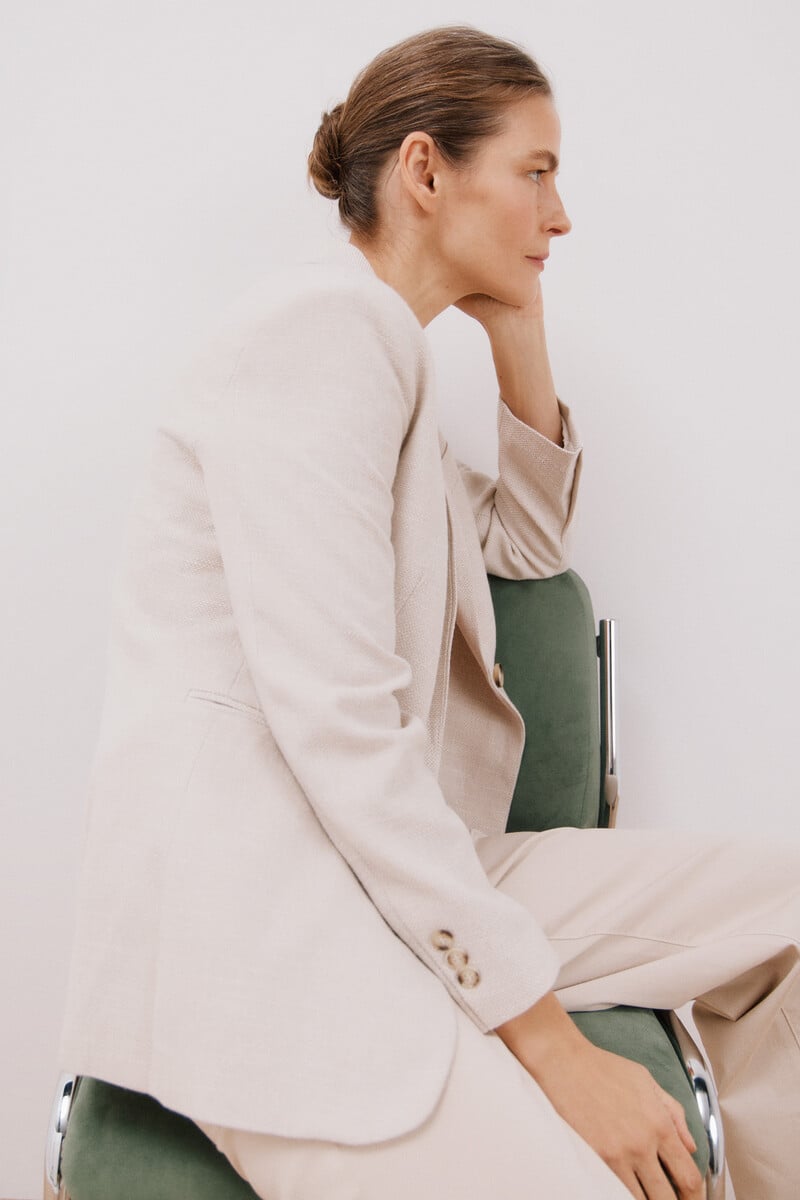 pedro del hierro Blazer textura Ofertas de temporada