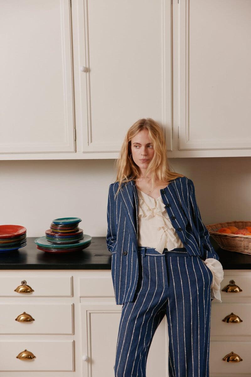pedro del hierro Elvira. Blazer rayas Grandes ahorros