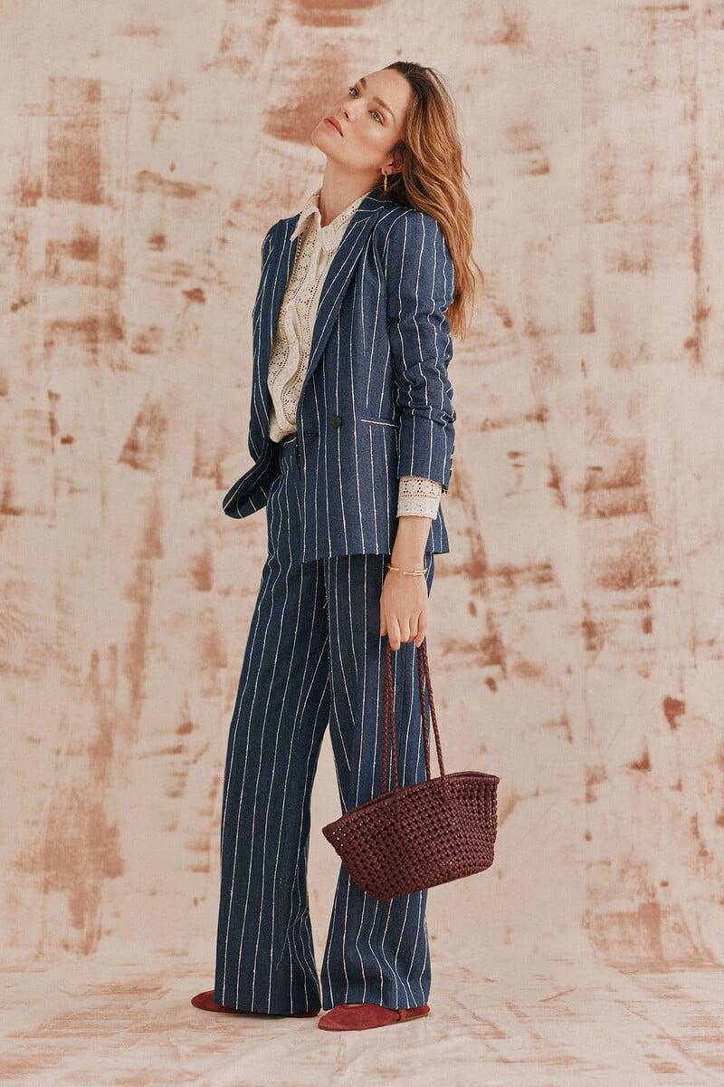pedro del hierro Elvira. Blazer rayas Grandes ahorros