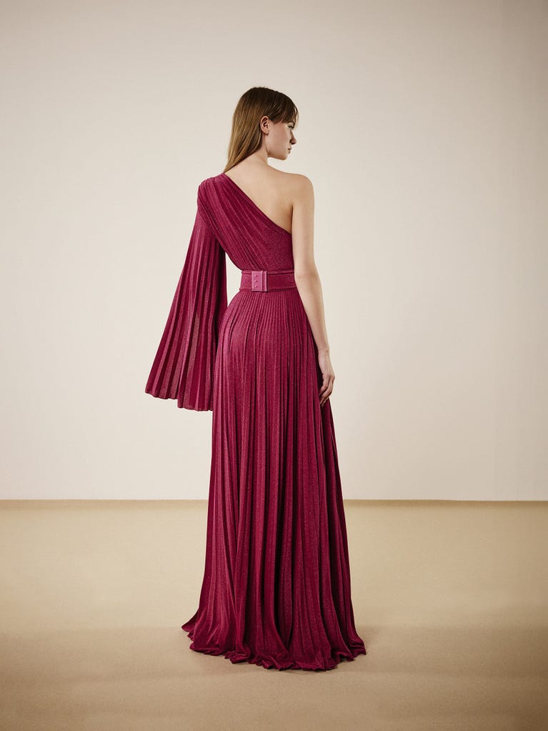 pronovias INGRID | Vestido de fiesta con escote asimétrico | Pronovias Descuentos del mes