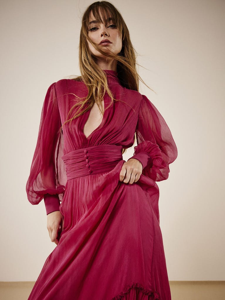 pronovias CHARLIZE | Vestido de fiesta corte en a | Pronovias Descuento por venta flash