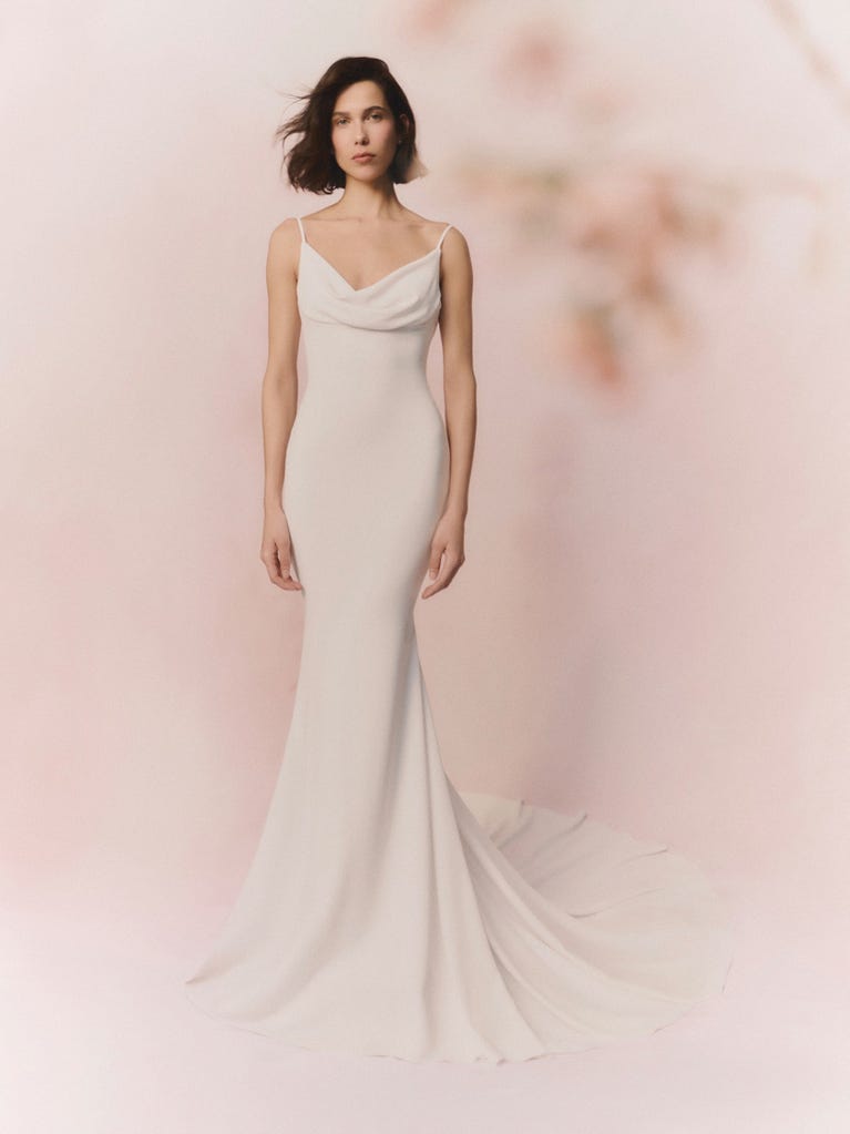 pronovias Vestido de novia drapeado de corte sirena | Pronovias En oferta