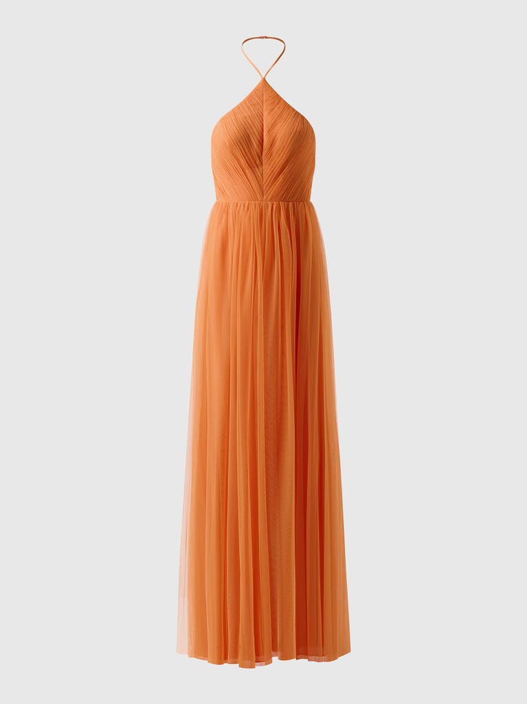 pronovias BELLEVUE | Vestido de dama de honor fit & flare con cuello halter | Vera Wang Bridesmaids