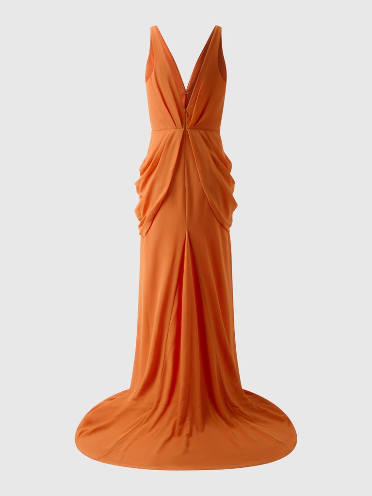 pronovias CORSE | Vestido de dama de honor sirena con escote de pico | Vera Wang Bridesmaids Promoción trimestral