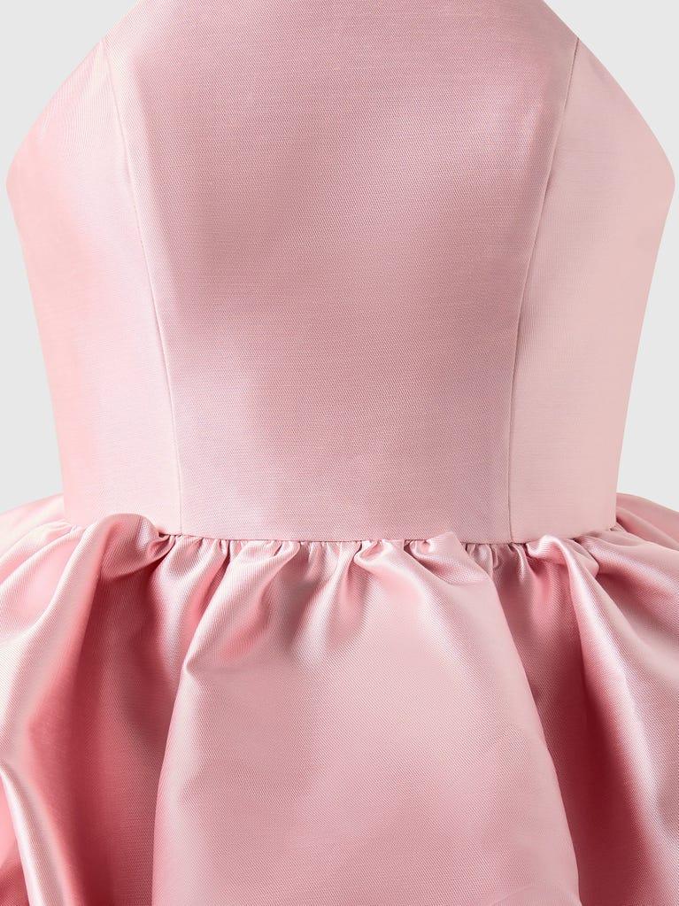 pronovias AQUITAINE | Vestido de dama de honor fit & flare con cuello halter | Vera Wang Bridesmaids Tienda de fábrica