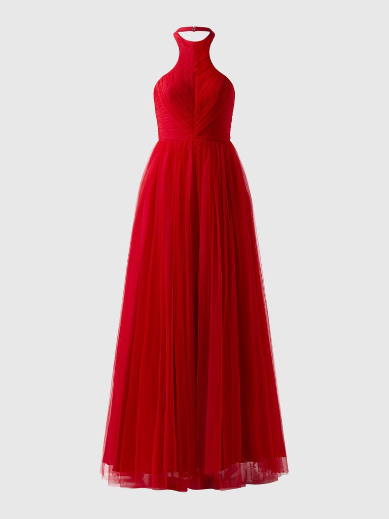 pronovias GUIANA | Vestido de dama de honor princesa con cuello halter | Vera Wang Bridesmaids
