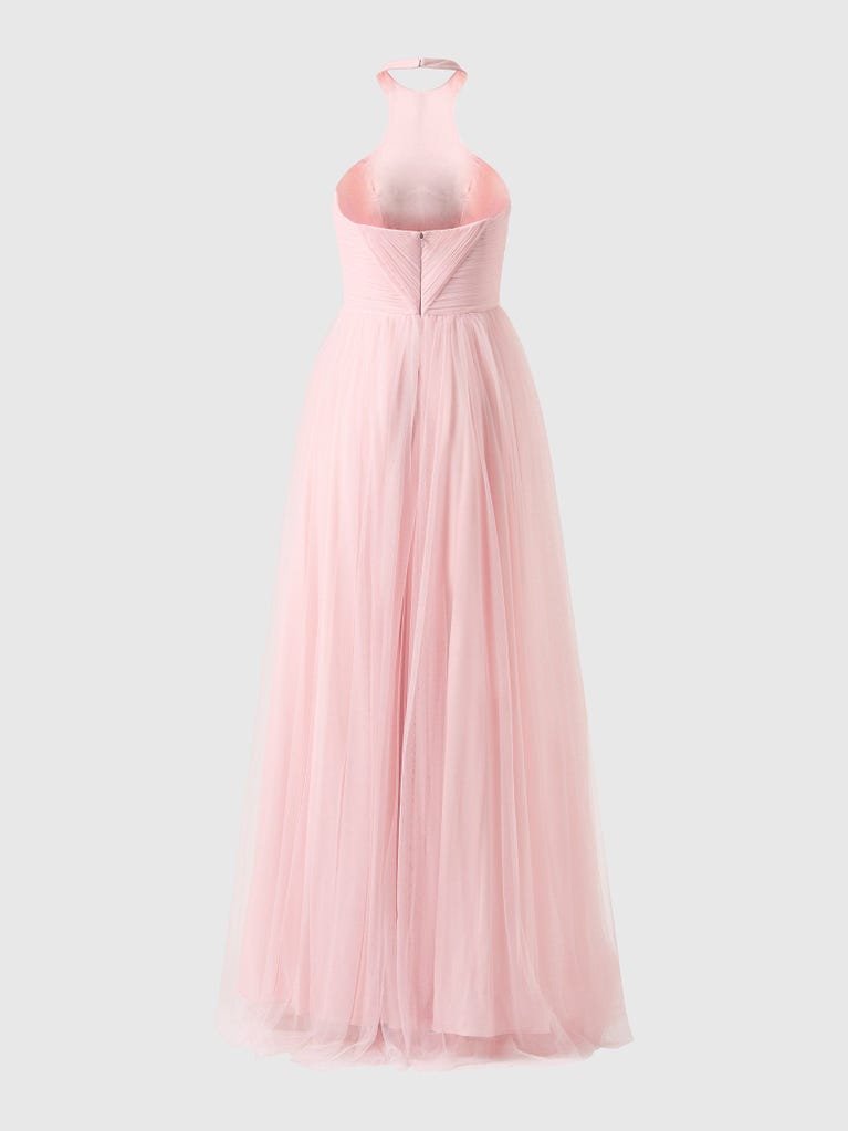 pronovias GUIANA | Vestido de dama de honor princesa con cuello halter | Vera Wang Bridesmaids Precios de Black Friday