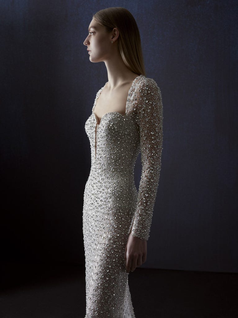 pronovias JOIA | Vestido de novia recto con escote corazón | Atelier Pronovias Precio ultrabajo