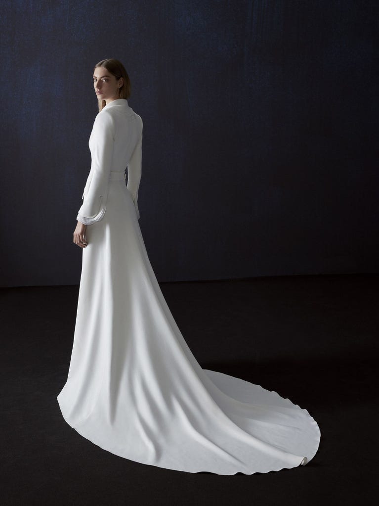 pronovias COPERNICO | Vestido de novia sirena con escote camisero | Atelier Pronovias Rebajas