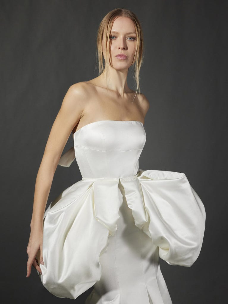 pronovias MYRON | Vestido de novia fit & flare palabra de honor | Vera Wang Bride Gran oferta