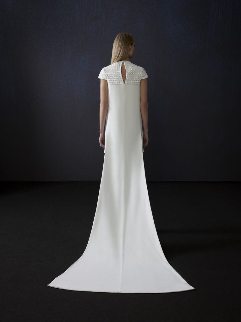 pronovias CASAS | Vestido de novia recto con cuello caja | Atelier Pronovias Rebajas top