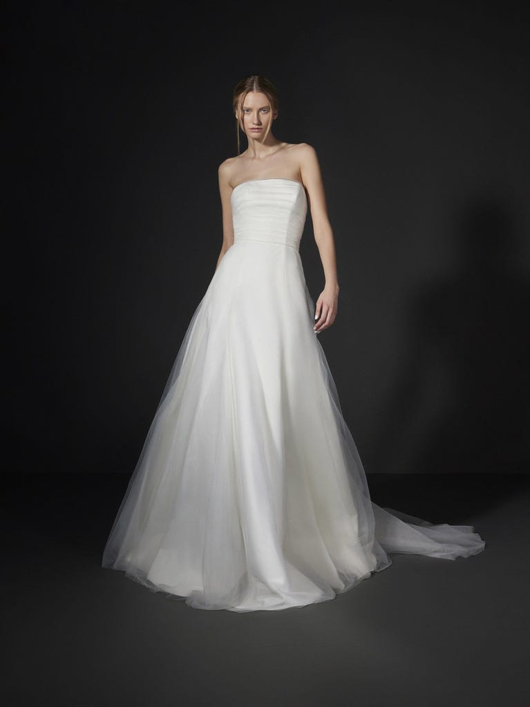 pronovias NIELS | Vestido de novia fit & flare palabra de honor | Vera Wang Bride