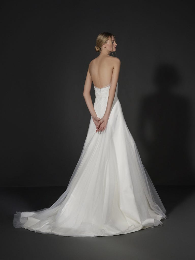 pronovias NIELS | Vestido de novia fit & flare palabra de honor | Vera Wang Bride Oferta especial