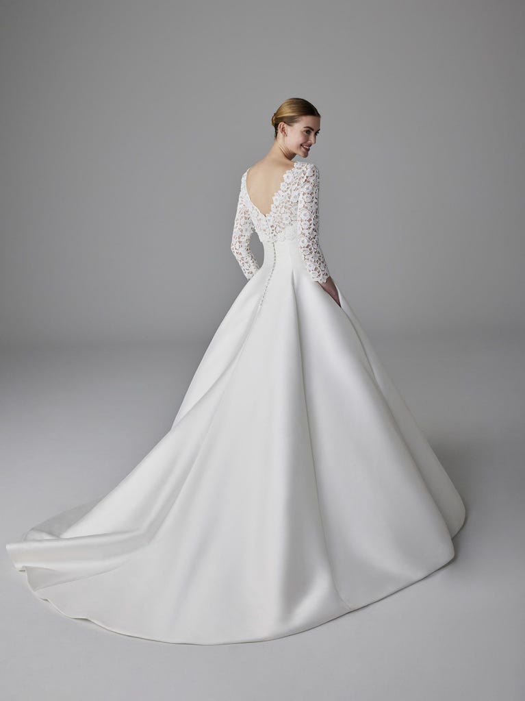 pronovias CAMMI | Vestido de novia princesa palabra de honor | Pronovias Precio de fábrica