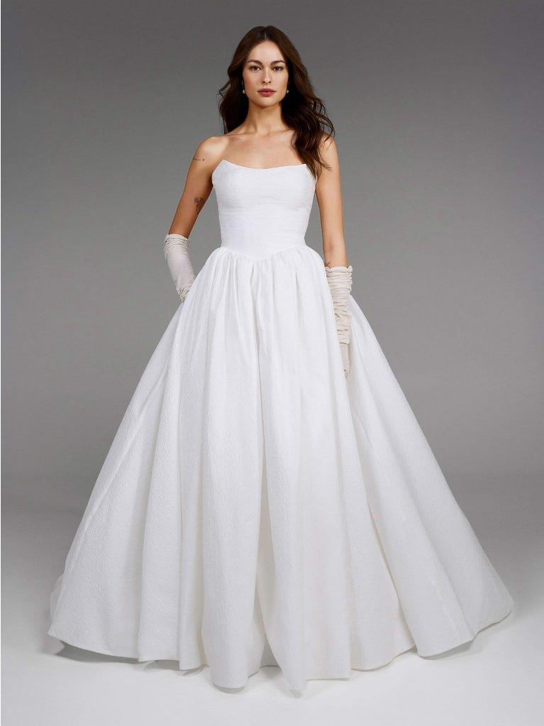 pronovias ALBY | Vestido de novia princesa palabra de honor | Pronovias Promoción por tiempo limitado