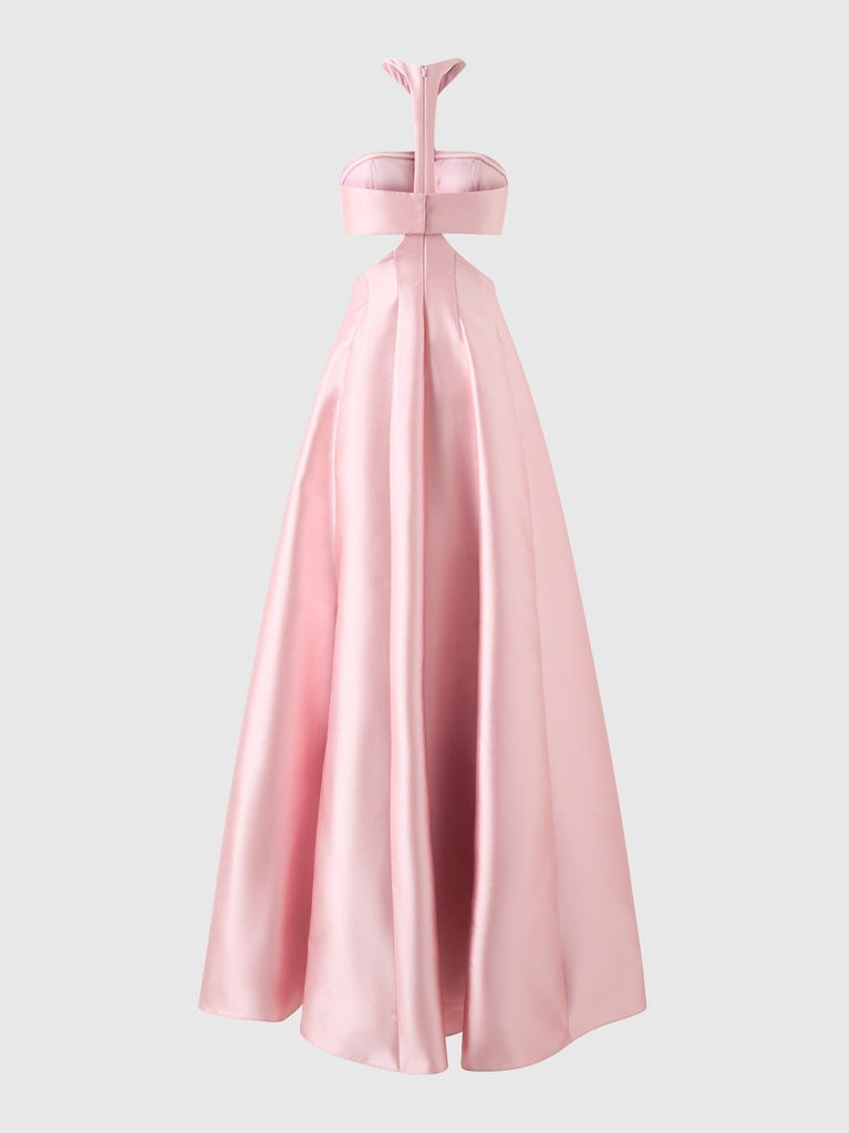 pronovias LAVANDE | Vestido de dama de honor princesa con cuello halter | Vera Wang Bridesmaids Tienda de fábrica