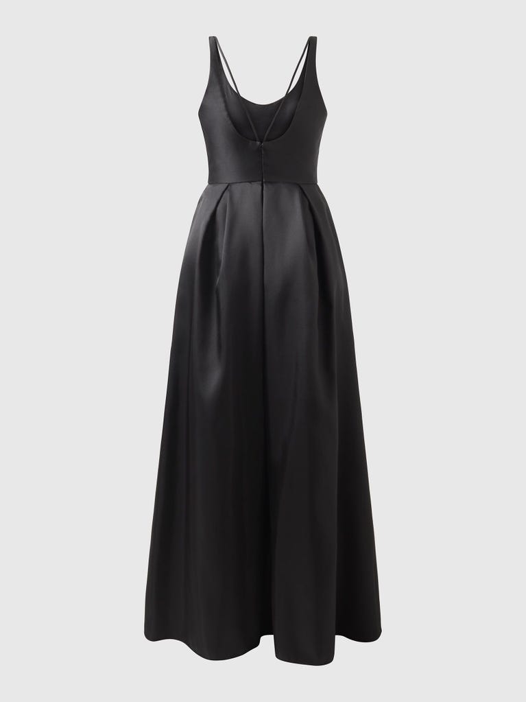 pronovias LAROCHE | Vestido de dama de honor princesa con escote redondo | Vera Wang Bridesmaids Ahorra y exporta