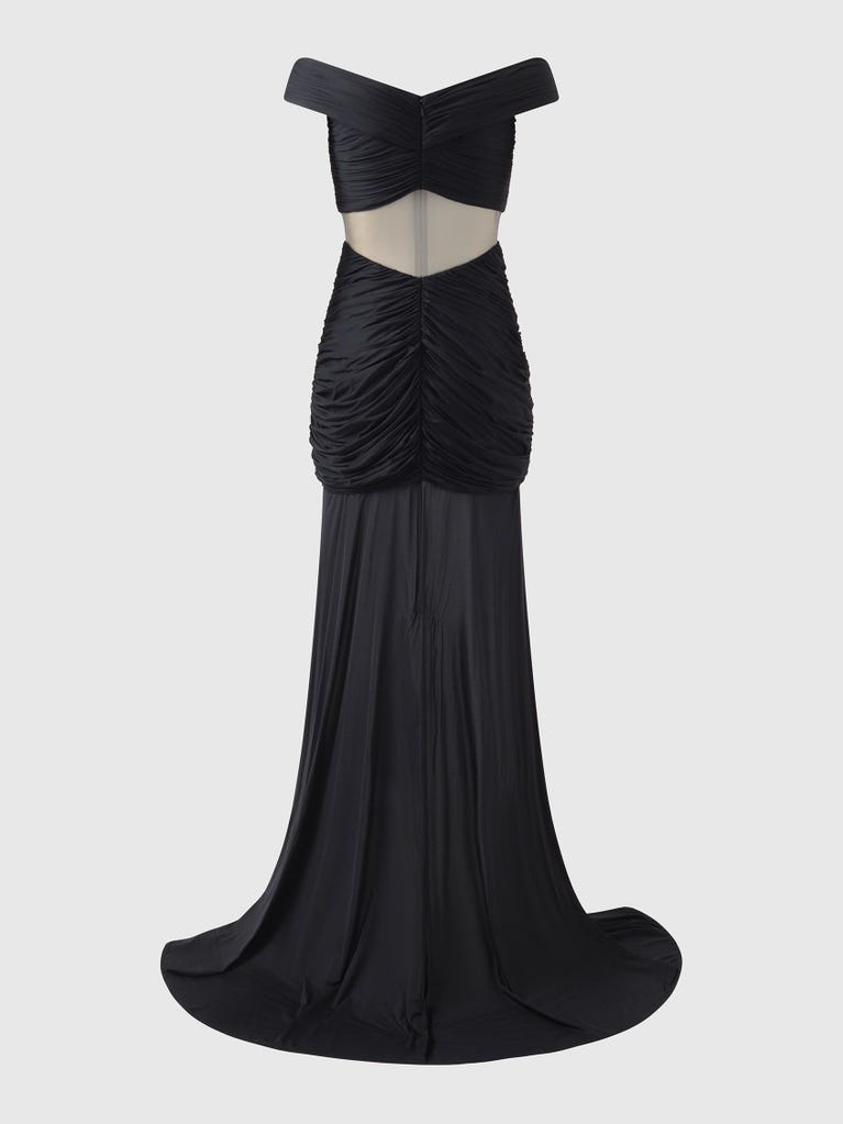 pronovias CAENN | Vestido de dama de honor fit & flare con escote envolvente | Vera Wang Bridesmaids Ofertas de temporada
