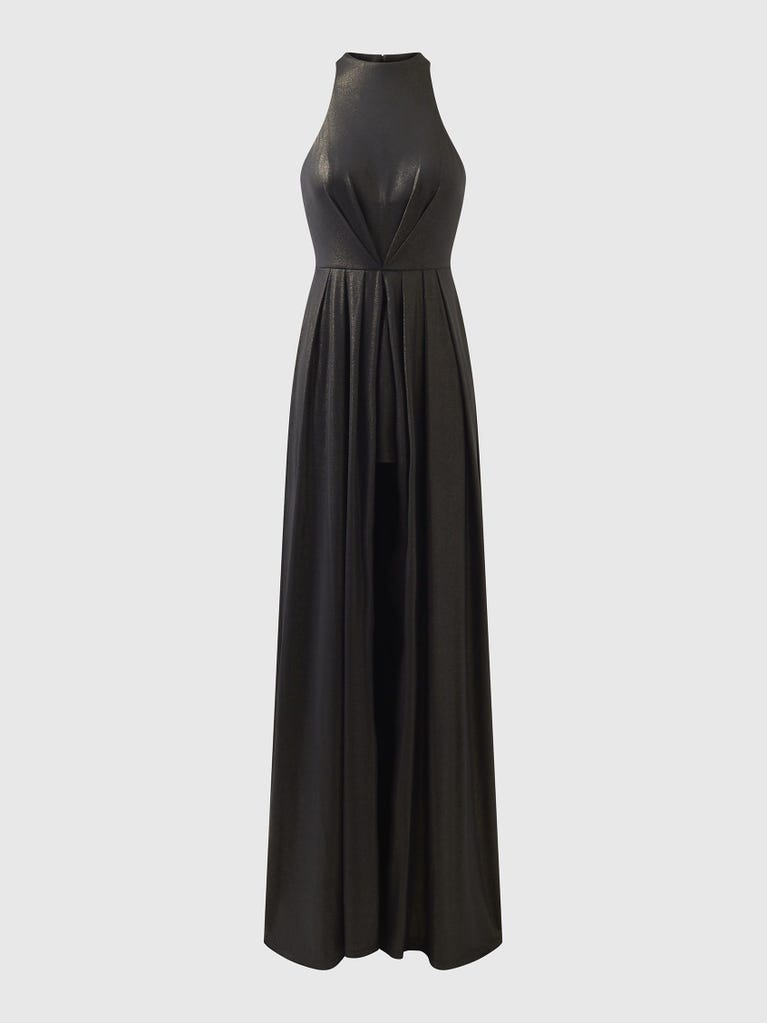 pronovias ARIETTE | Vestido de dama de honor fit & flare con cuello halter | Vera Wang Bridesmaids