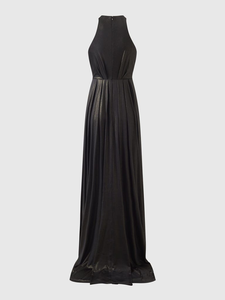 pronovias ARIETTE | Vestido de dama de honor fit & flare con cuello halter | Vera Wang Bridesmaids Rebajas de fin de temporada