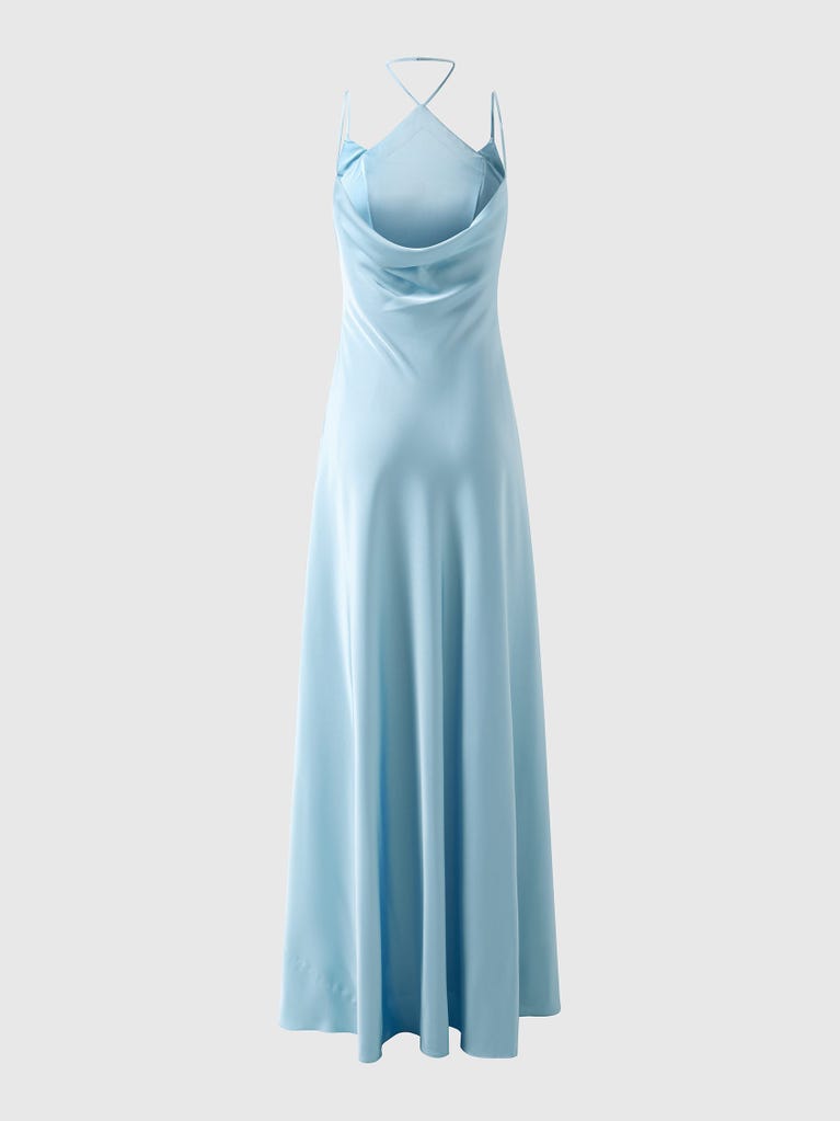 pronovias COLMAR | Vestido de dama de honor sirena con cuello halter | Vera Wang Bridesmaids En línea