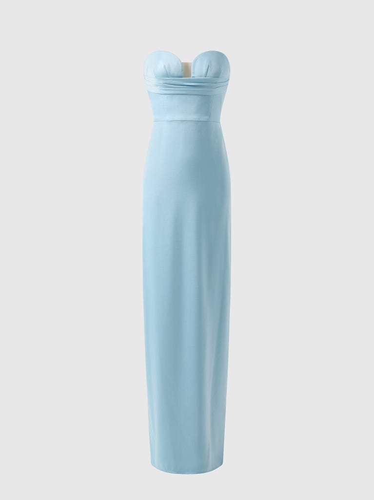 pronovias CHAMPANE | Vestido de dama de honor recto palabra de honor | Vera Wang Bridesmaids
