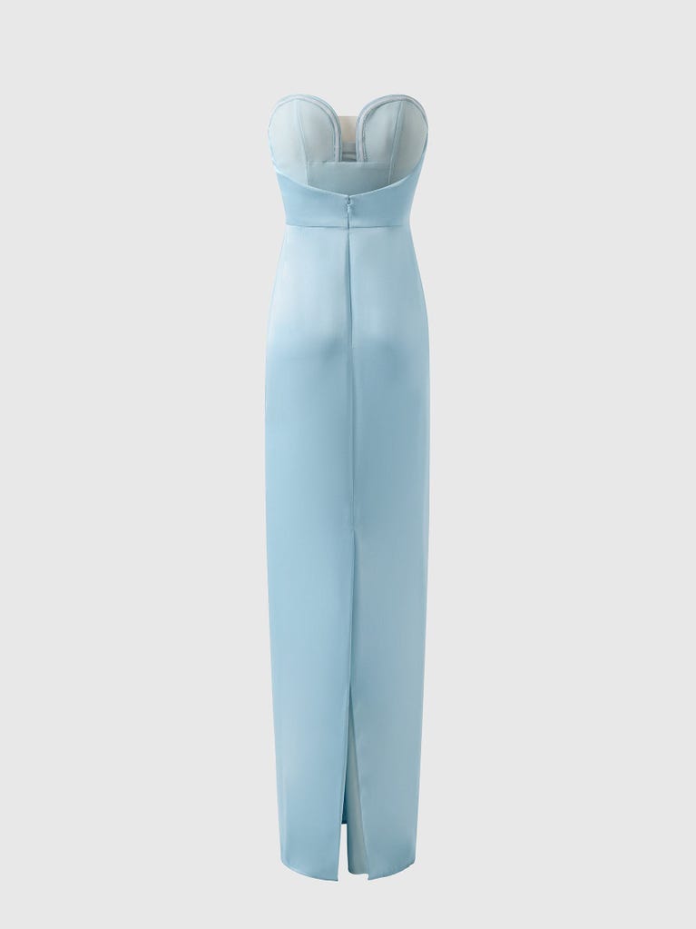 pronovias CHAMPANE | Vestido de dama de honor recto palabra de honor | Vera Wang Bridesmaids Outlet