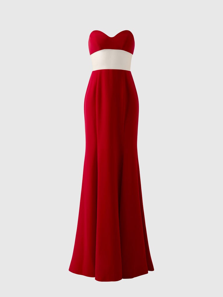 pronovias CHELLE | Vestido de dama de honor sirena palabra de honor | Vera Wang Bridesmaids