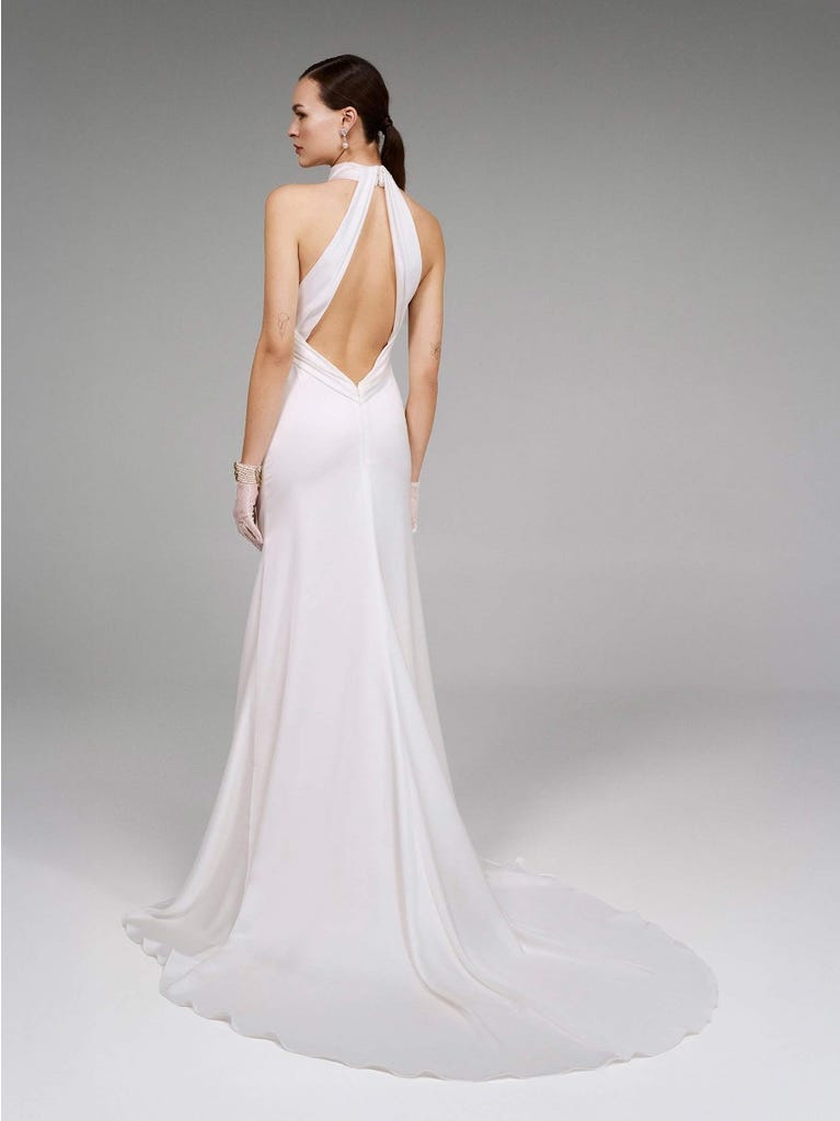 pronovias LAMIUM | Vestido de novia sirena con cuello halter | Pronovias Liquidación