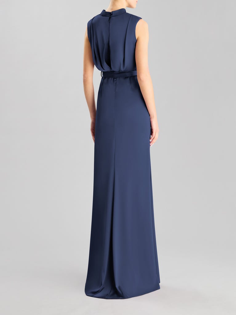 pronovias DRAPE 2406 | Vestido de fiesta recto con escote cisne | Pronovias Rebajas baratas